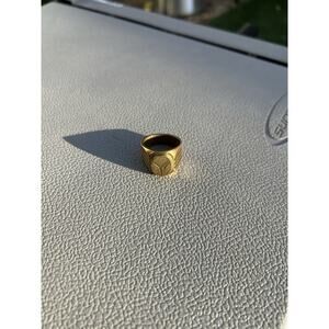Mercedes-Benz 18K Gold Signet Men’s Vintage Ring Size 11
